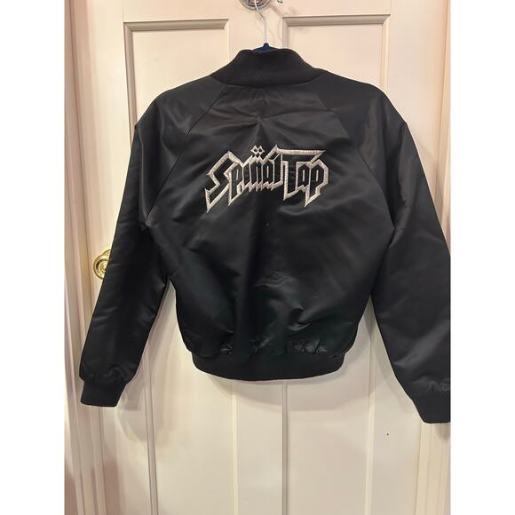 True original 1984 amazing promo satin Spinal Tap bomber jacket with gold lining - Picture 2 of 7